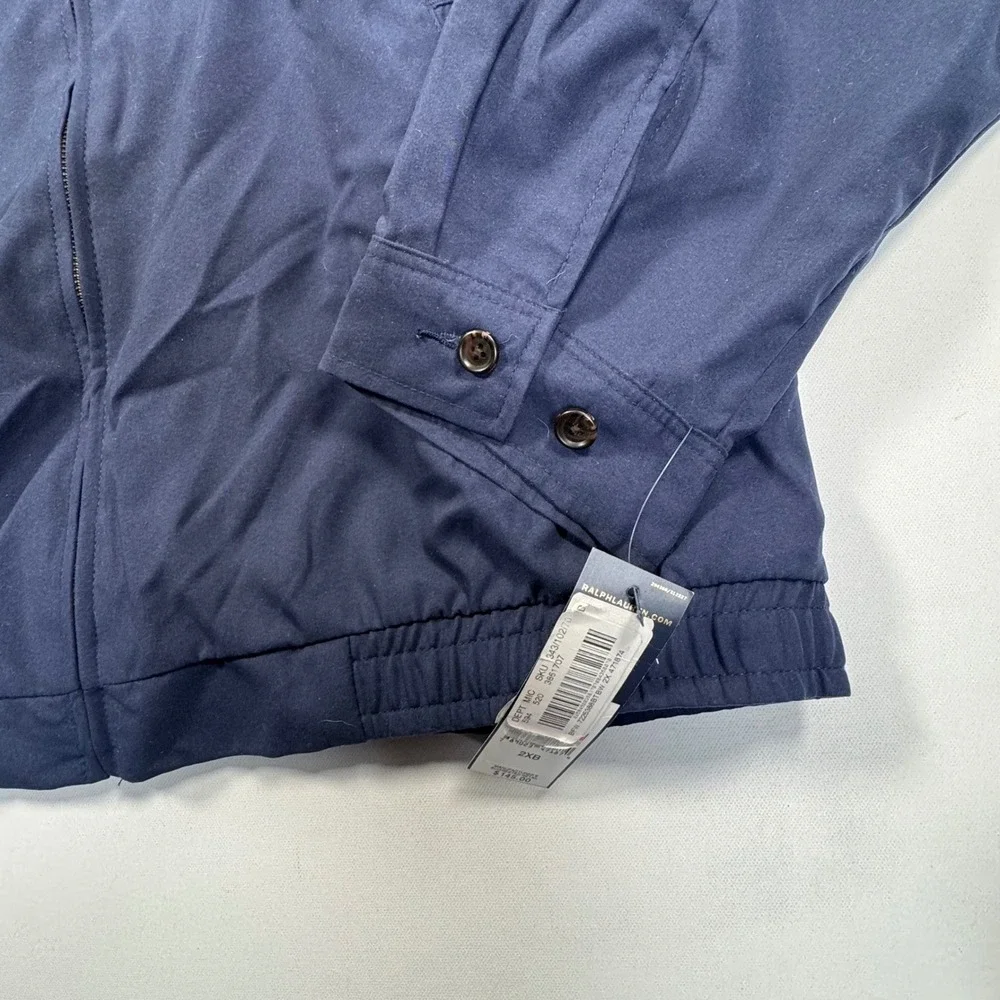 Polo Ralph Lauren Mens Bi-Swing Windbreaker Jacket Navy Blue 2XB Big & Tall NWT